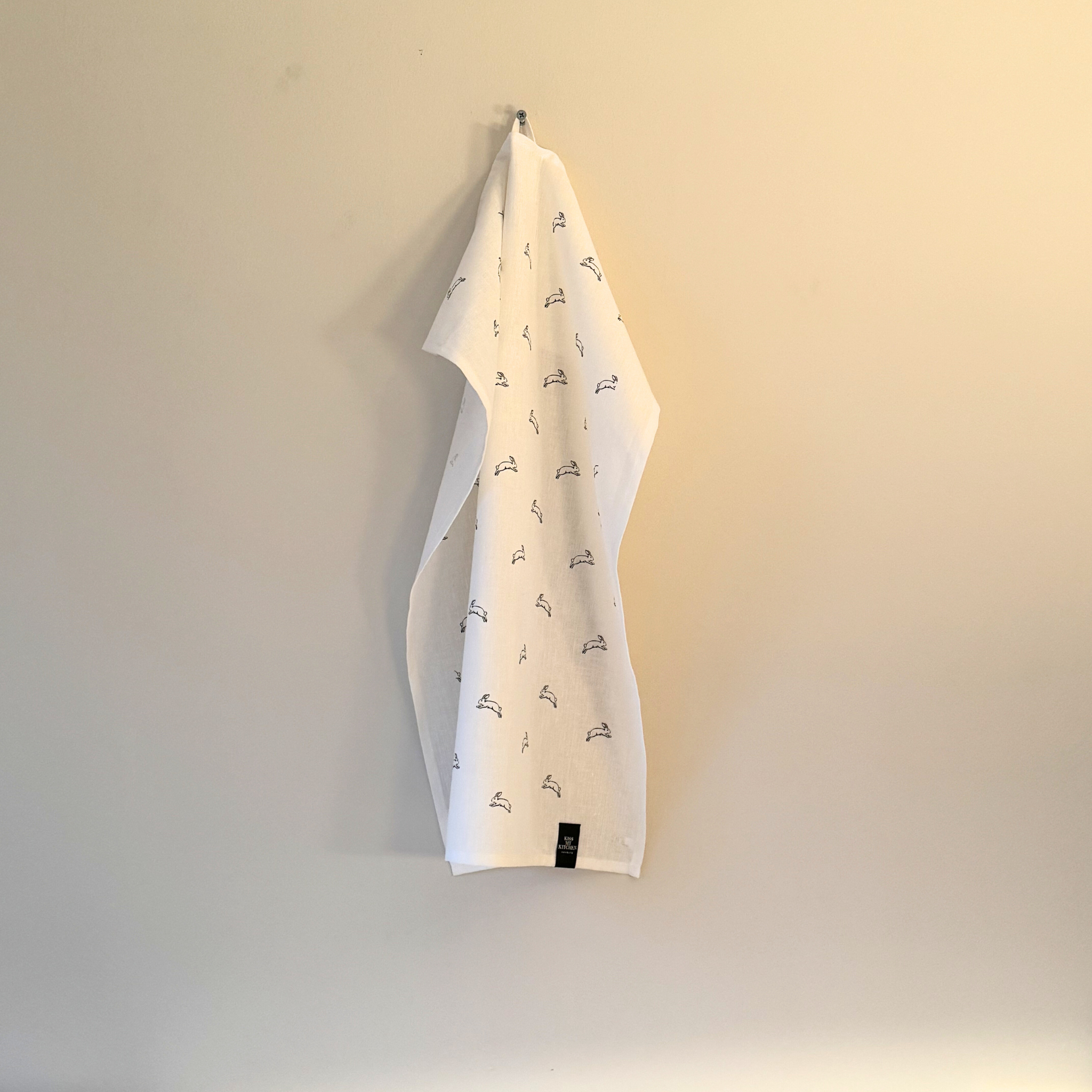 Geschirrtuch, Bunny white black x2