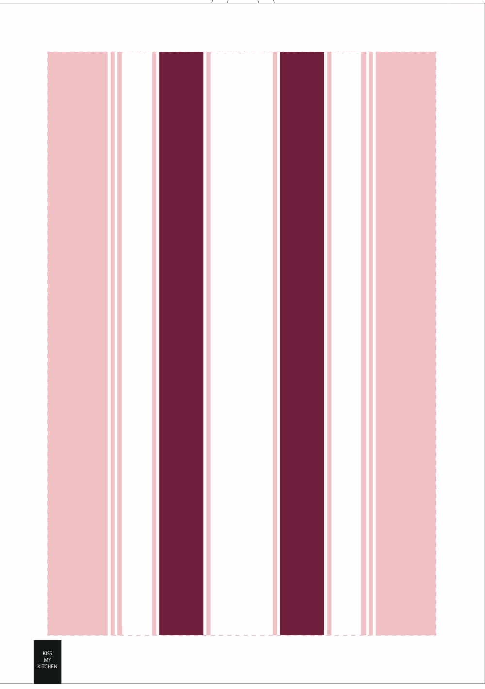 WO Geschirrtuch Stripeslove bordeaux rose 4 Stck. Achtung LT 20.06.2026