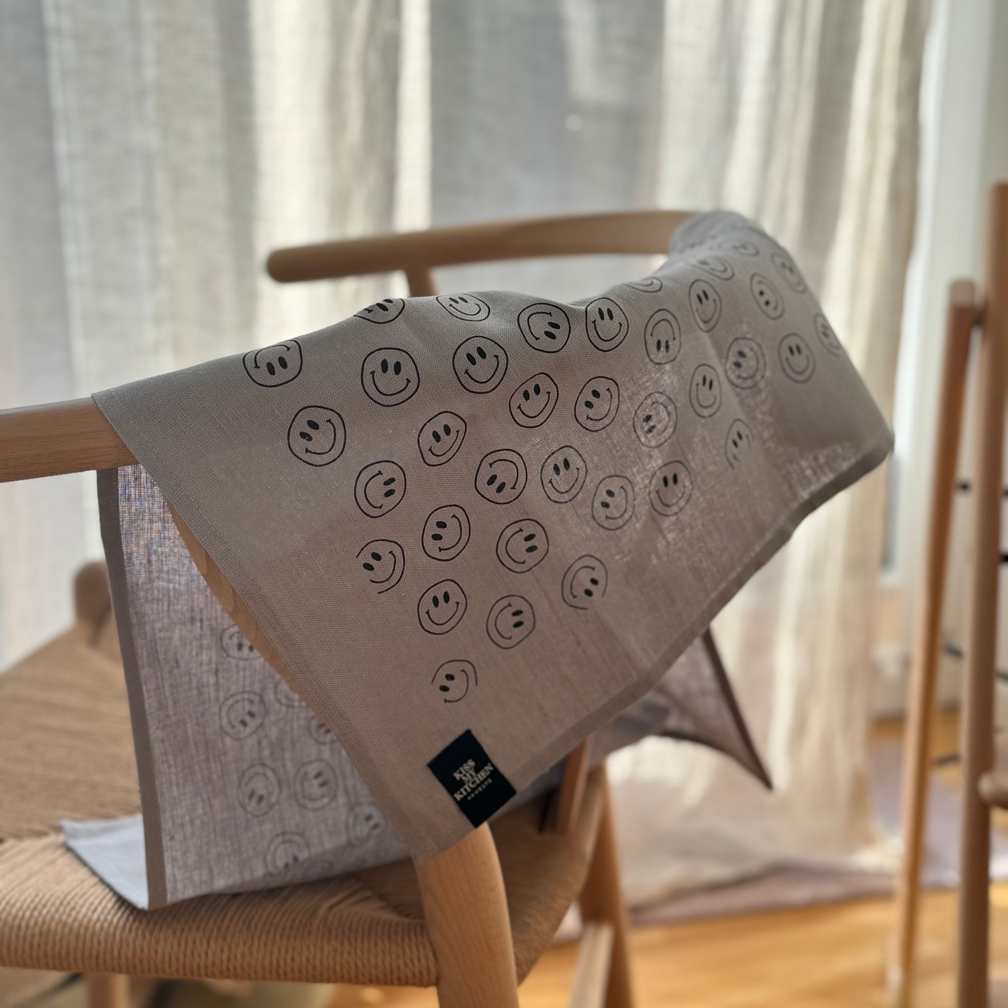Geschirrtuch, Smile grey