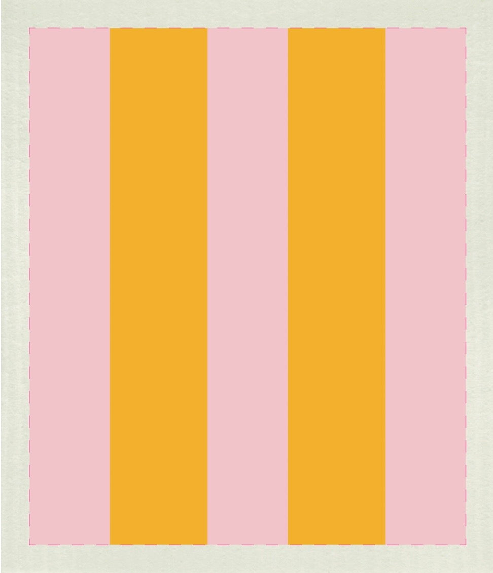 WO Schwammtuch Stripeslove yellow rose 4 Stck. ACHTUNG LT 20.06.2026