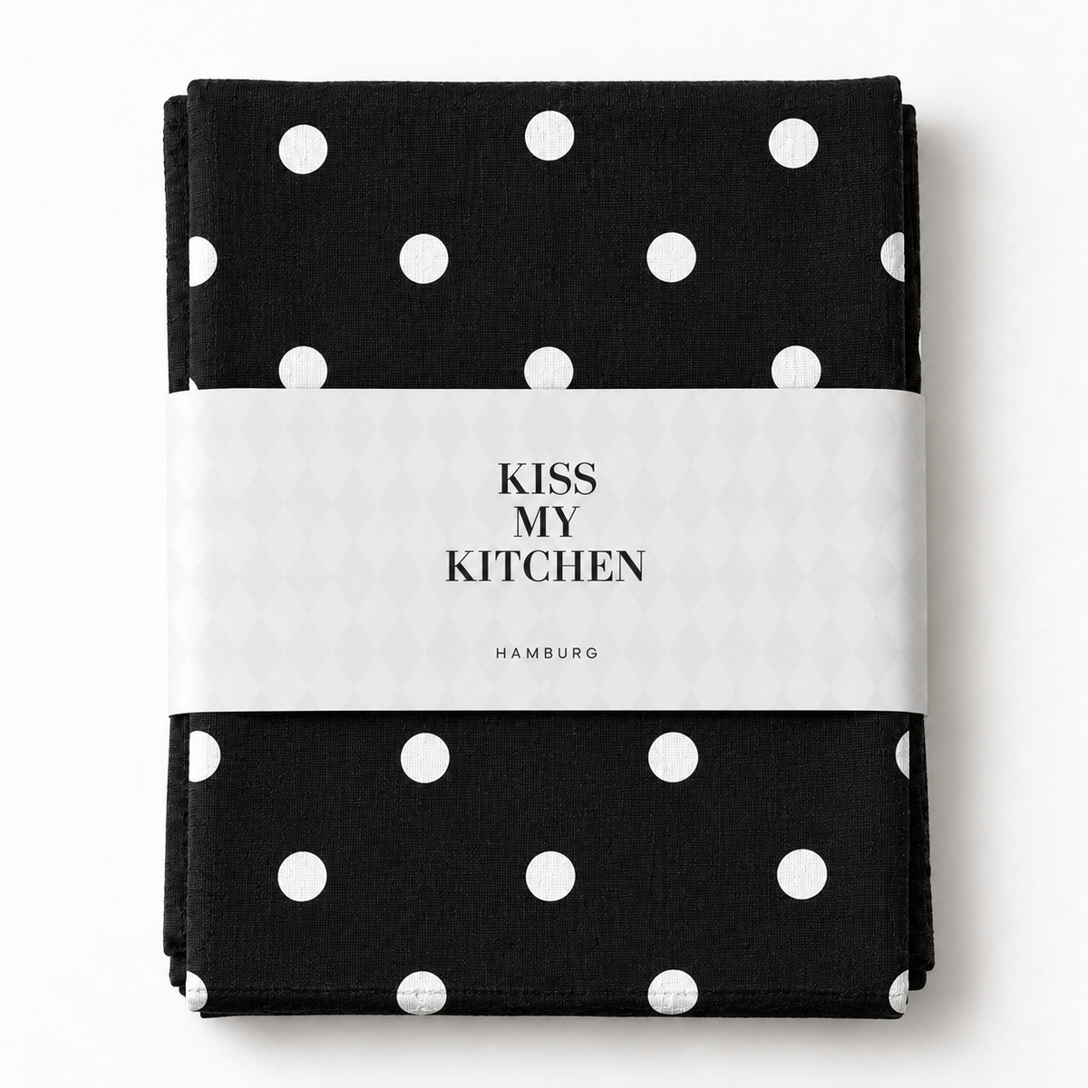 Soft Cotton Polkadots black white
