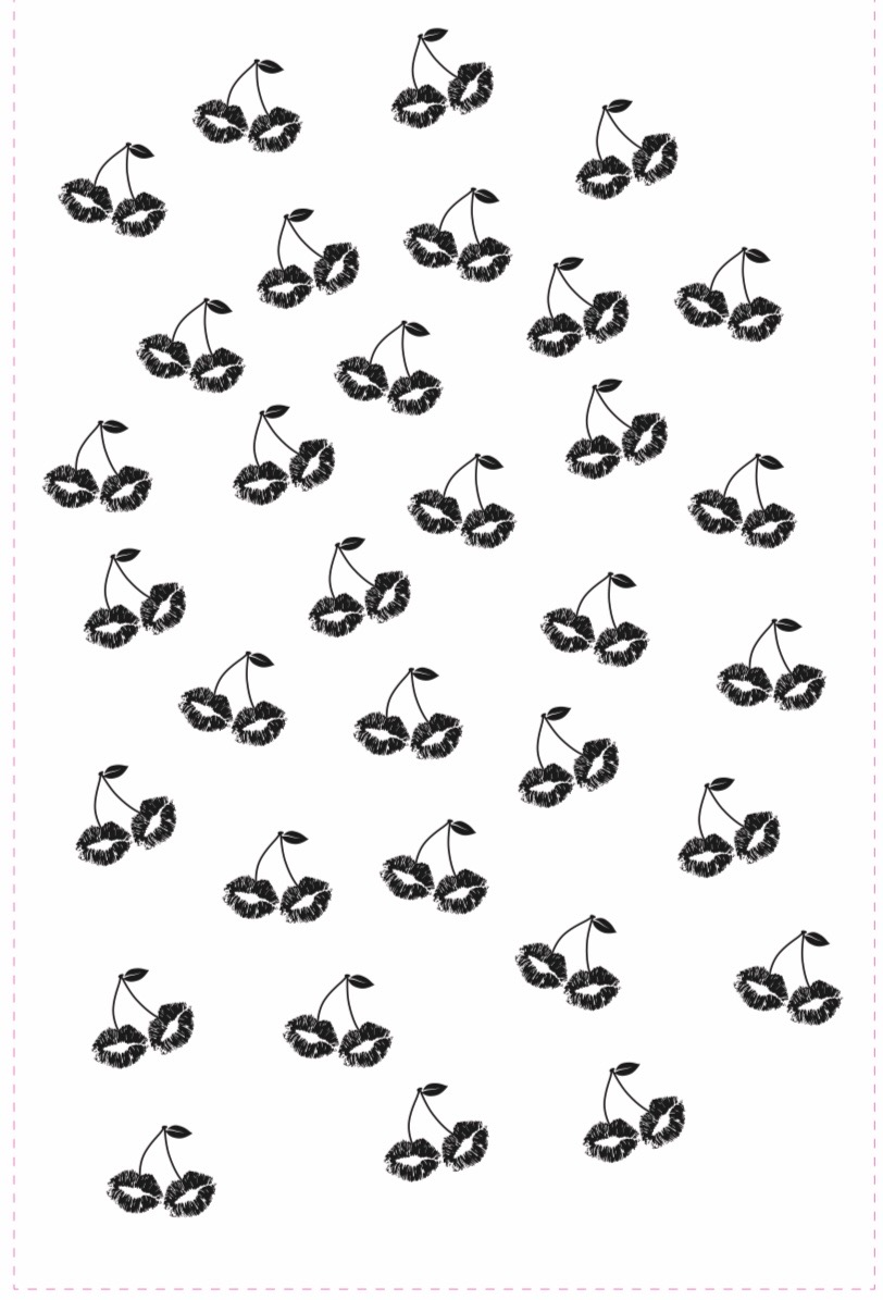 WO Geschirrtuch Cherrykiss, black, 4 x LT 06.02.2026