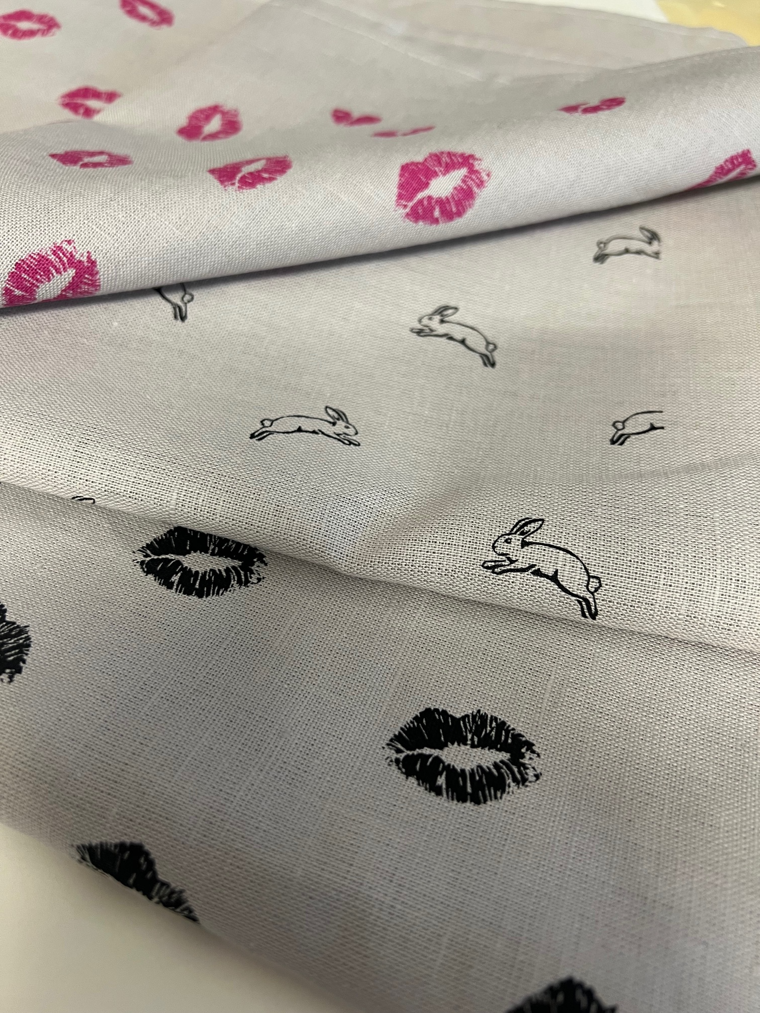 Geschirrtuch Bunny taupe black