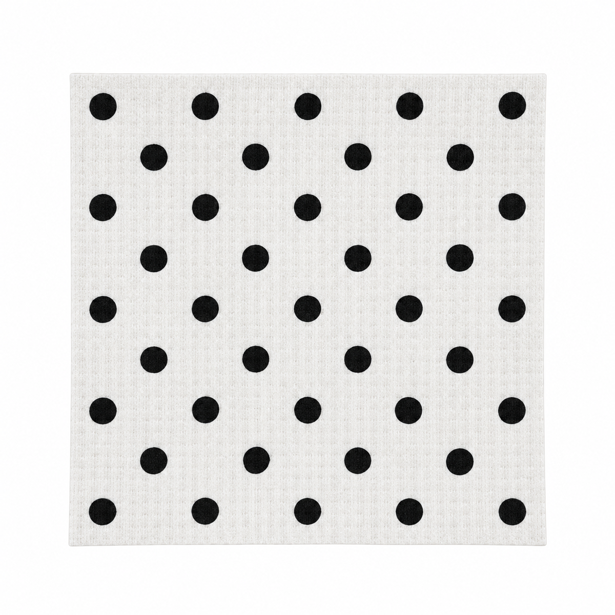 Schwammtuch Polkadots black white