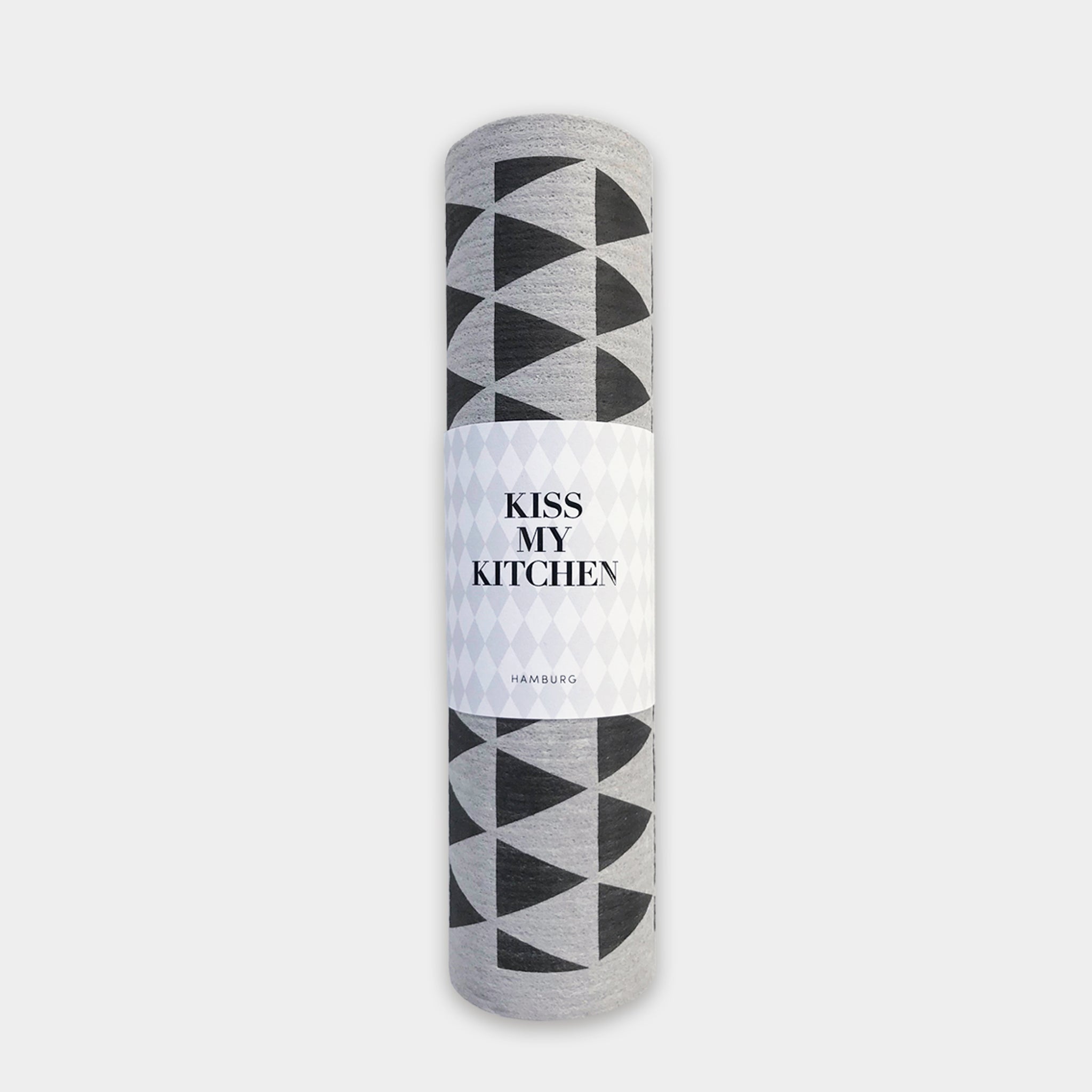 Schwammtuch-Rolle, Dreieck grey black