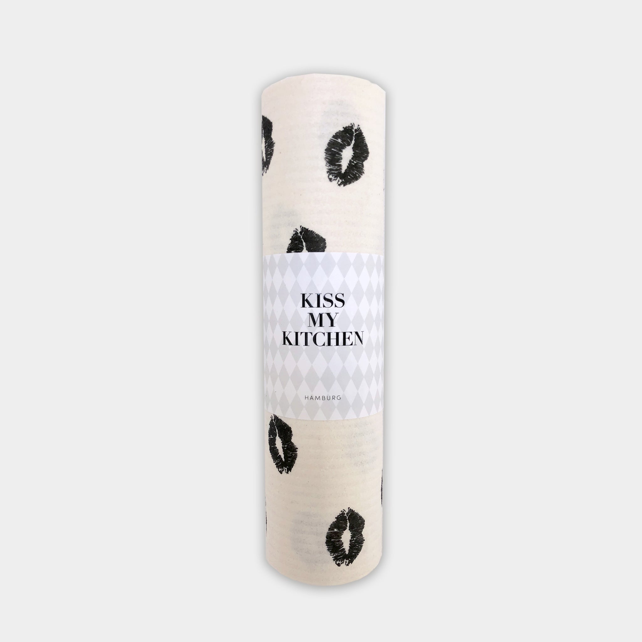 WO Schwammtuch-Rolle, Kiss white black, 4 Stck.