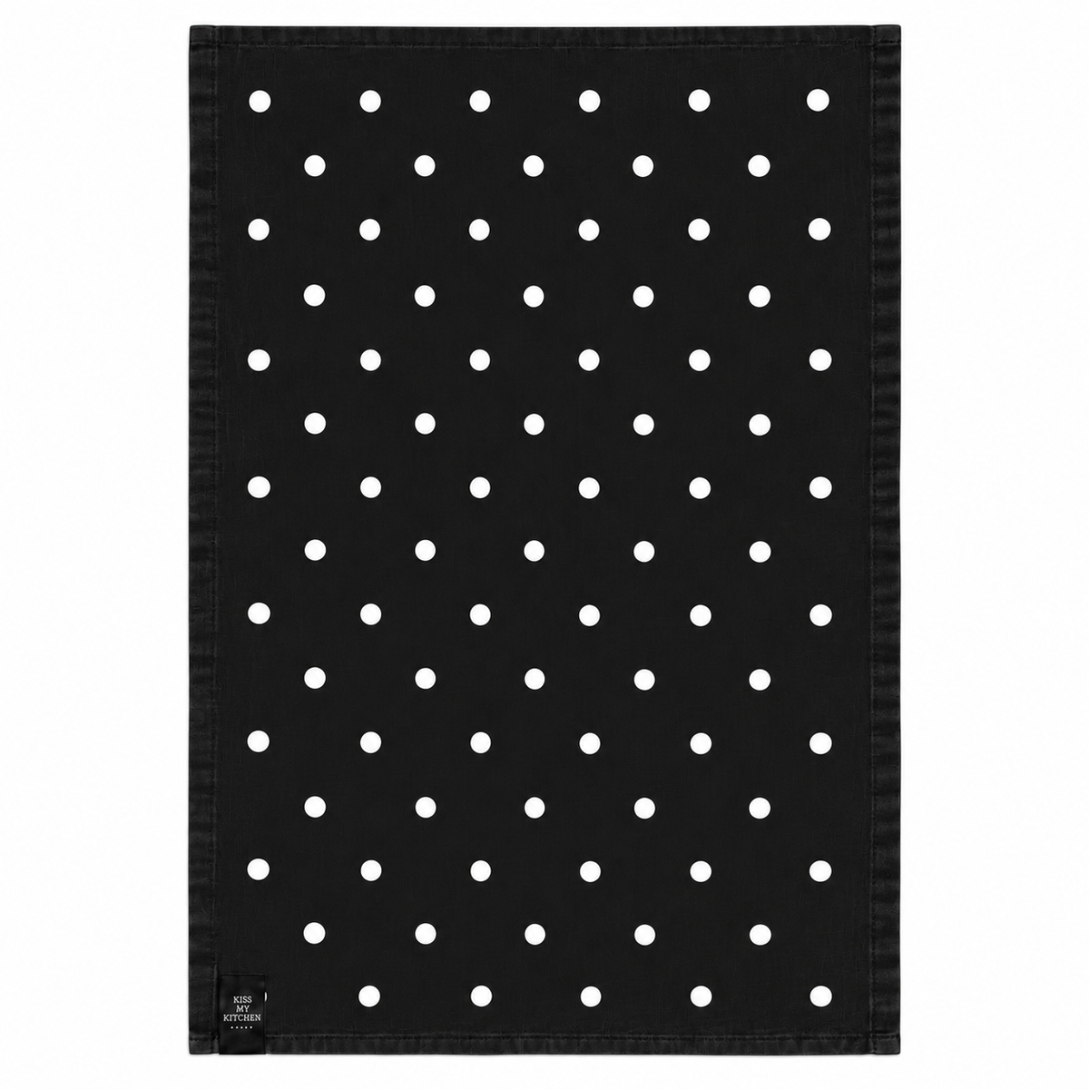 Soft Cotton Polkadots black white