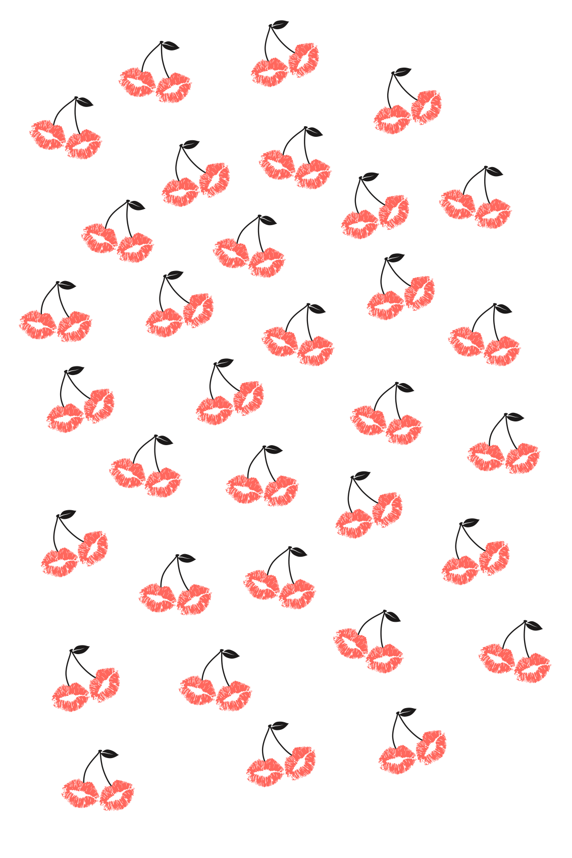 Geschirrtuch Cherrykiss, black and red. LT 06.02.2026