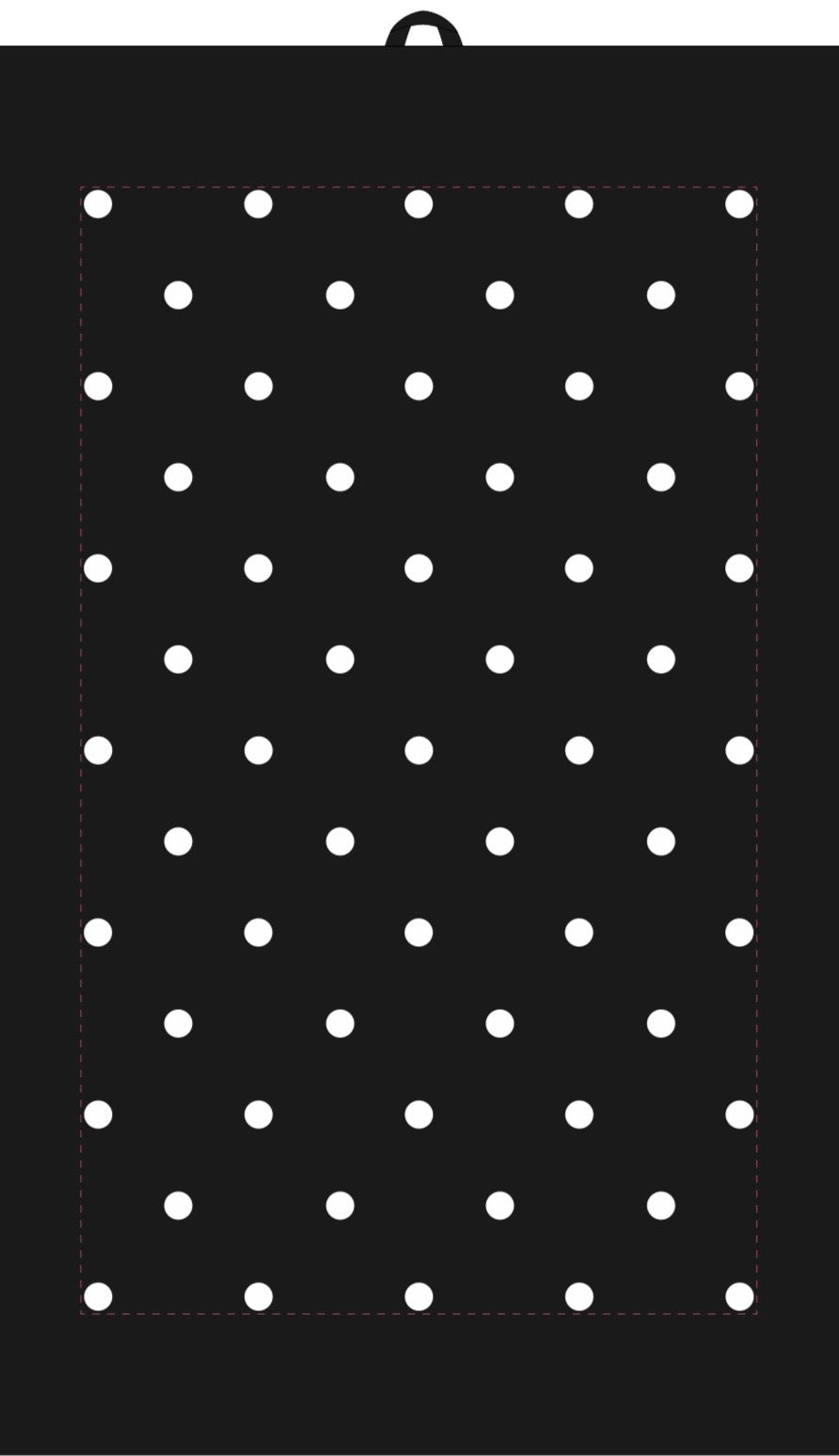 WO Soft Cotton Polkadots black white 4 Stck.