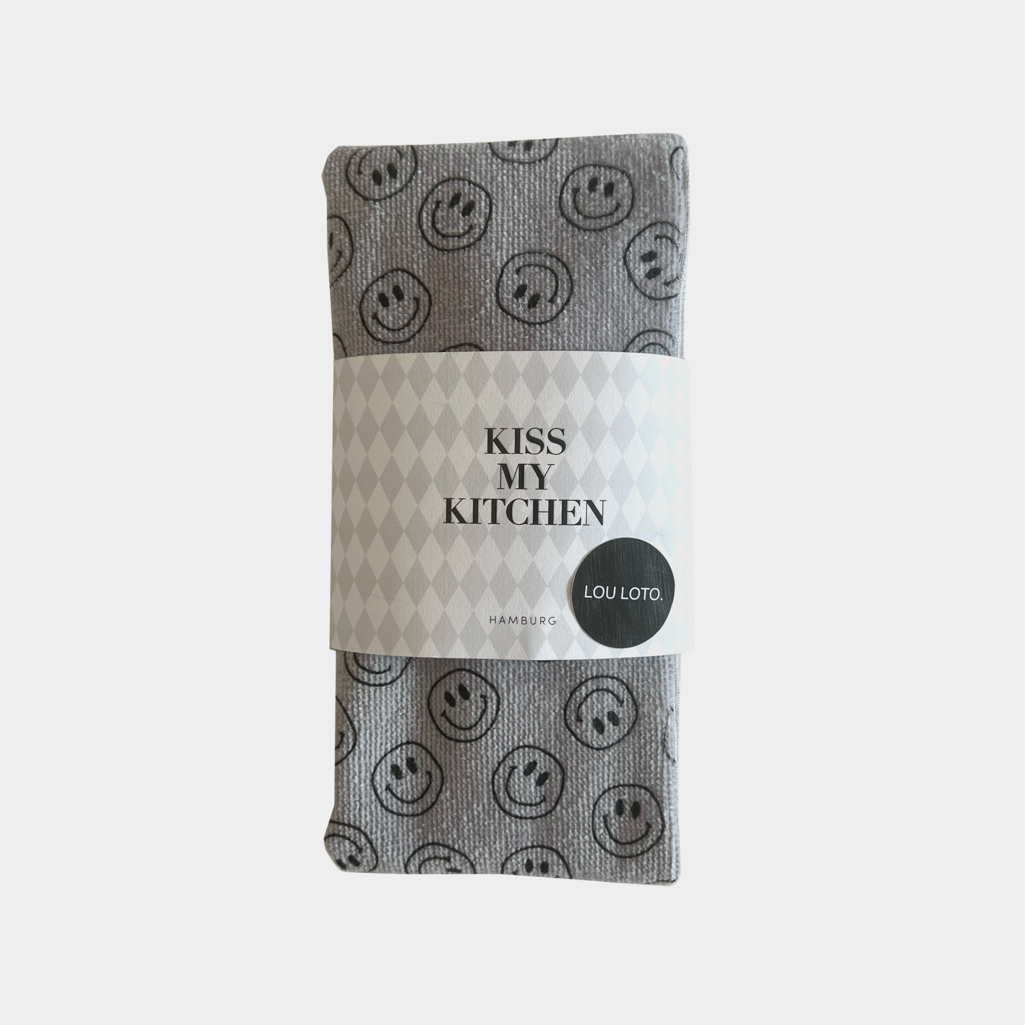Soft Cotton, Smile grey black x2
