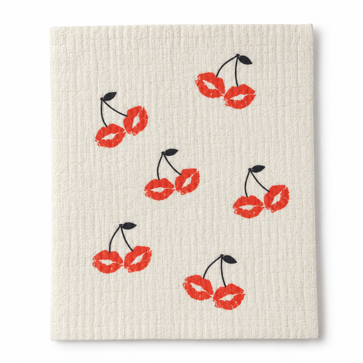 Schwammtuch, Cherrykiss red and black x3