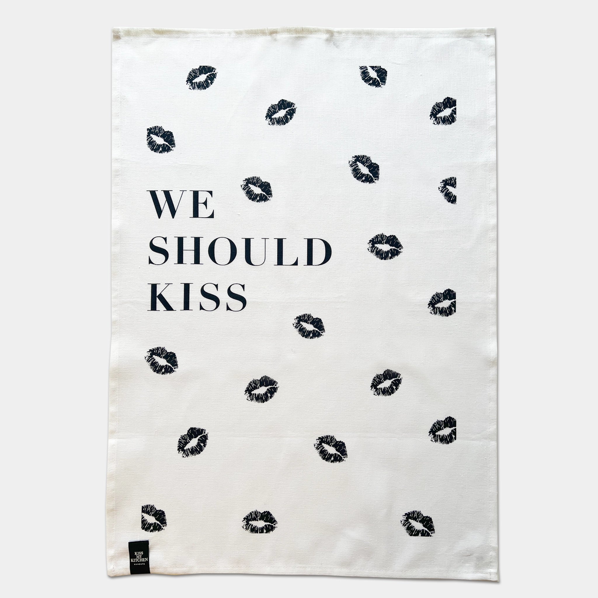 Geschirrtuch, We Should Kiss white