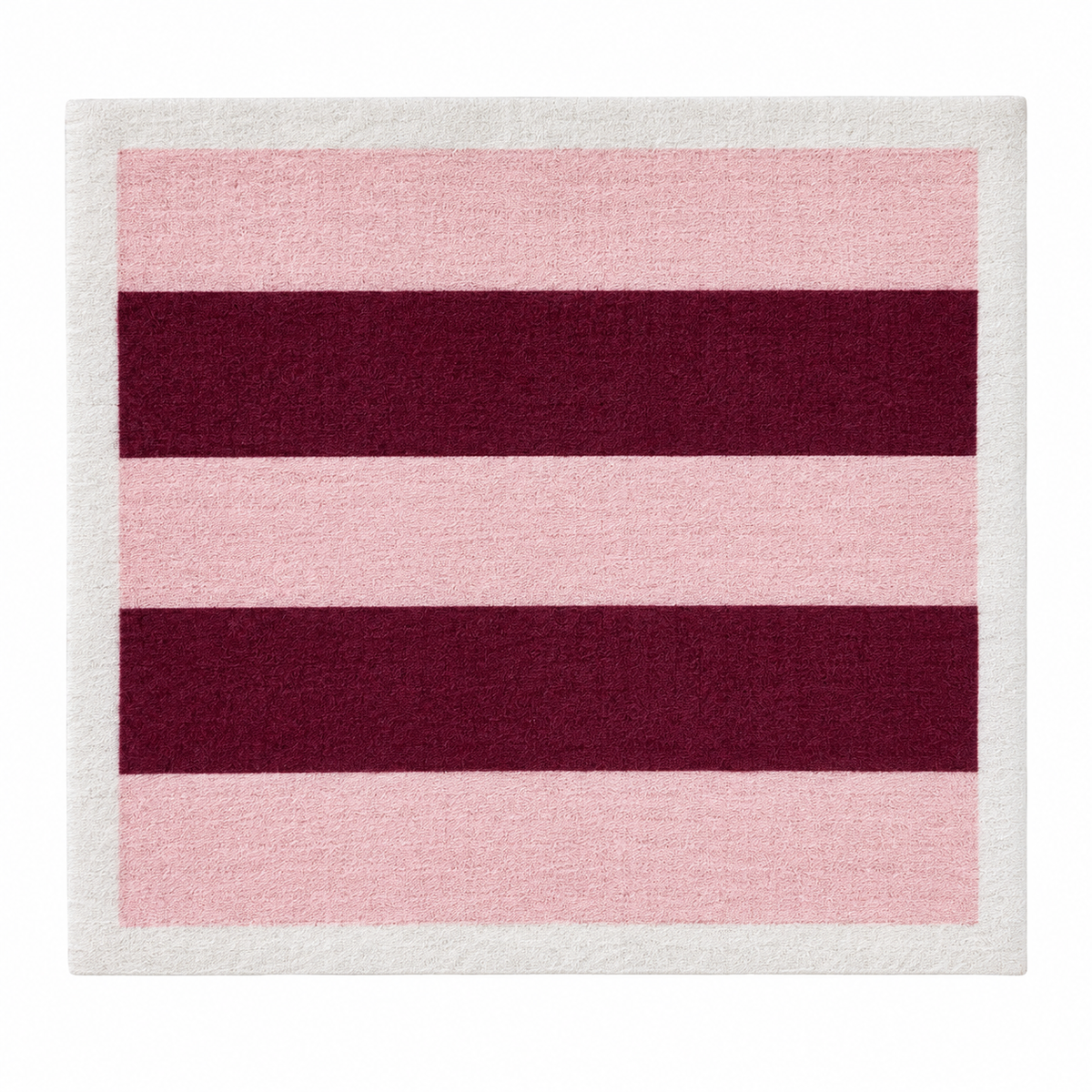 Schwammtuch Stripeslove bordeaux rose