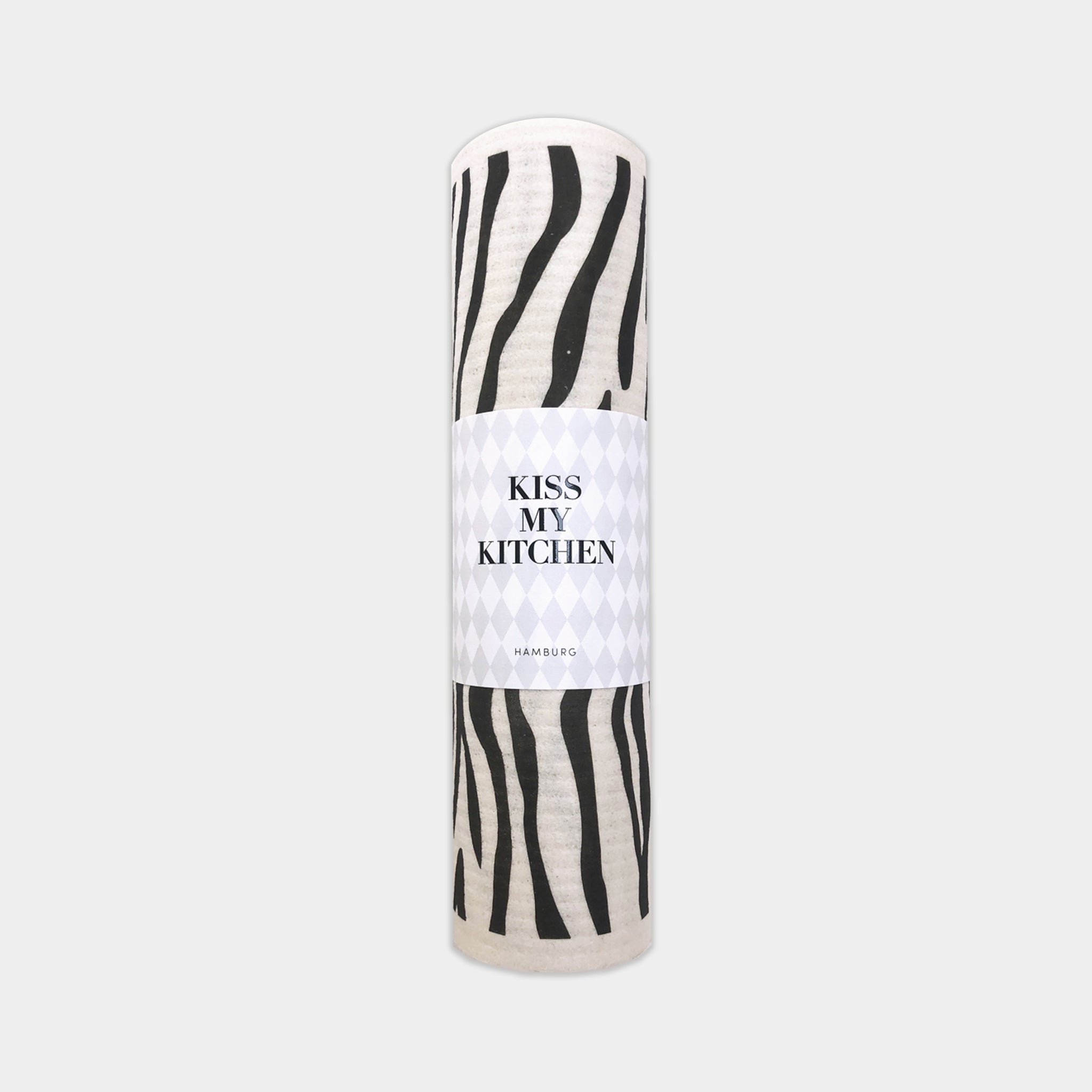 WO Schwammtuch-Rolle, Wild white black, 4 Stck.