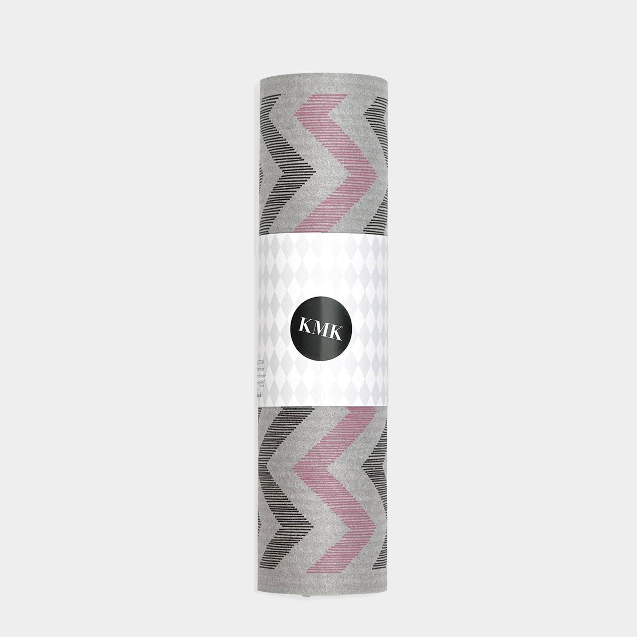 WO Schwammtuch-Rolle, Zickzack grey black pink, 4 Stck.