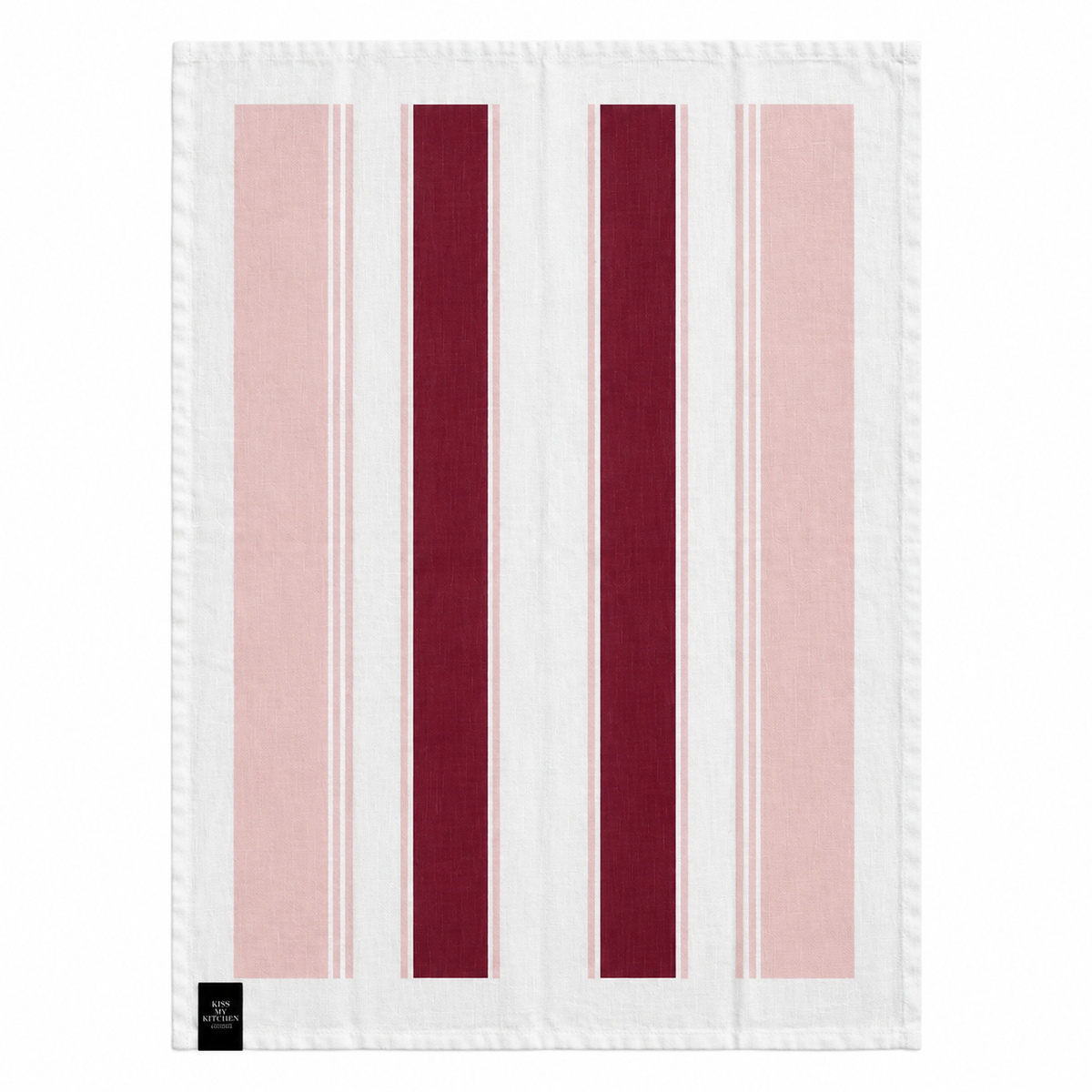 Geschirrtuch Stripeslove bordeaux rose